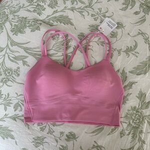Lululemon Pink Like a Cloud Longline Bra B/C
